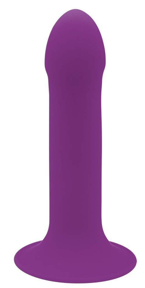 Фиолетовый дилдо на присоске  HITSENS 6 - 13,5 см.