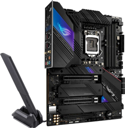 Материнская плата ASUS ROG STRIX Z590-E GAMING WIFI, LGA1200, Z590, 4*DDR4, DP+HDMI, SLI+CrossFireX, SATA3 + RAID, Audio, 2,5Gb LAN, USB 3.2*9, USB 2.0*8, ATX ; 90MB1640-M0EAY0