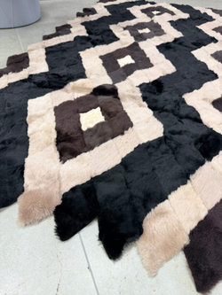 Покрывало меховое ковер из шкуры овчины