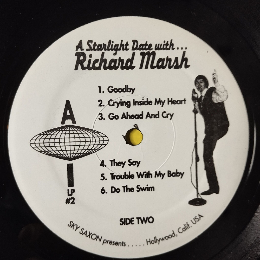 Винтажная виниловая пластинка LP Sky Saxon Presents A Starlight Date With Richard Marsh (USA 2003)
