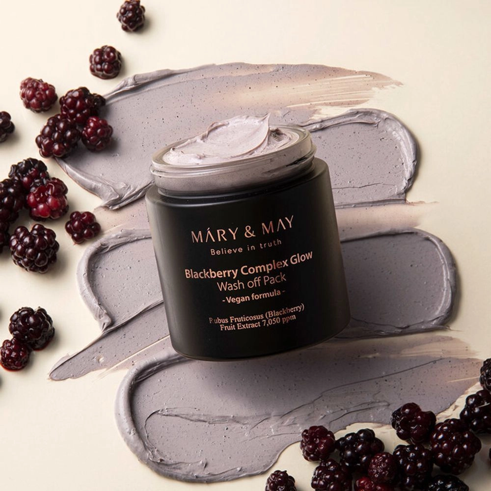 Маска для лица Mary & May Blackberry Complex Glow Wash Off Pack 125 гр