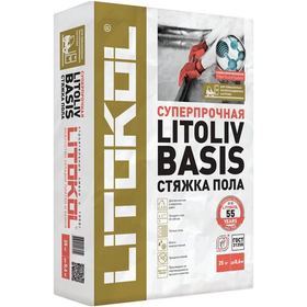 Базовая смесь ровнитель для пола Litokol Litoliv Basis 25 кг