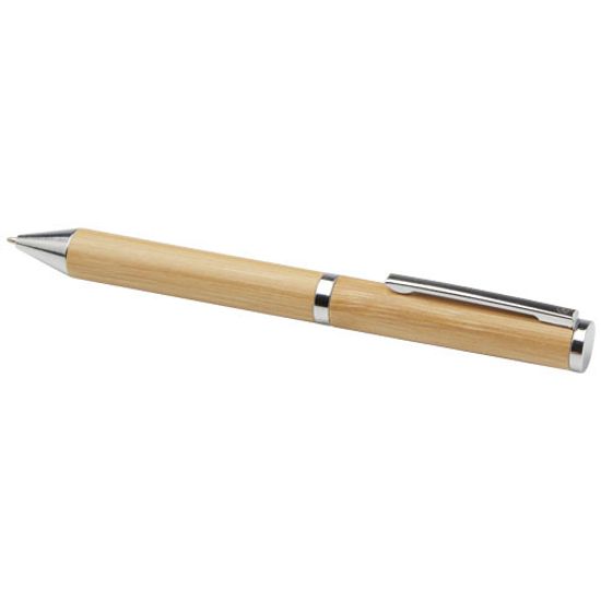 Подарочный комплект из шариковой ручки и ручки-роллера Apolys из бамбука