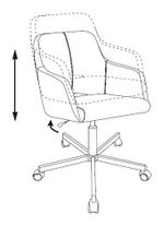Кресло Бюрократ CH-380M синий шторм 38-416 крестовина металл