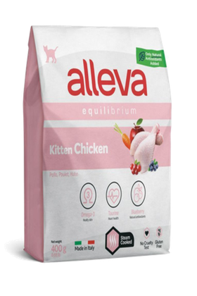 Alleva Equilibrium Kitten с курицей 400гр.