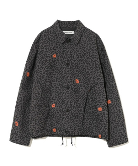 UNDERCOVER КУРТКА СЕРАЯ С ПРИНТОМ