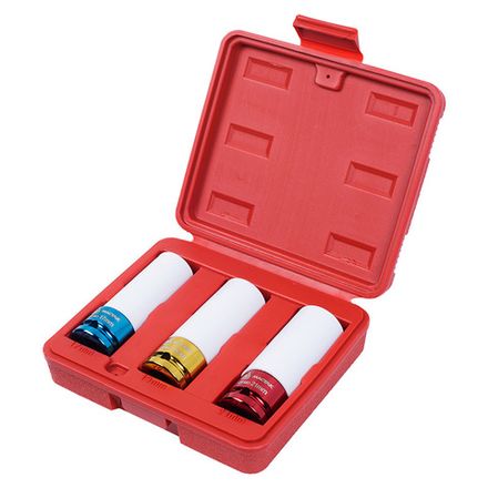 Цена на МАСТАК (006-43C) Набор ударных глубоких шестигранных головок 1/2", 17, 19, 21 мм, пластиковое покрытие, кейс, 3 предмета