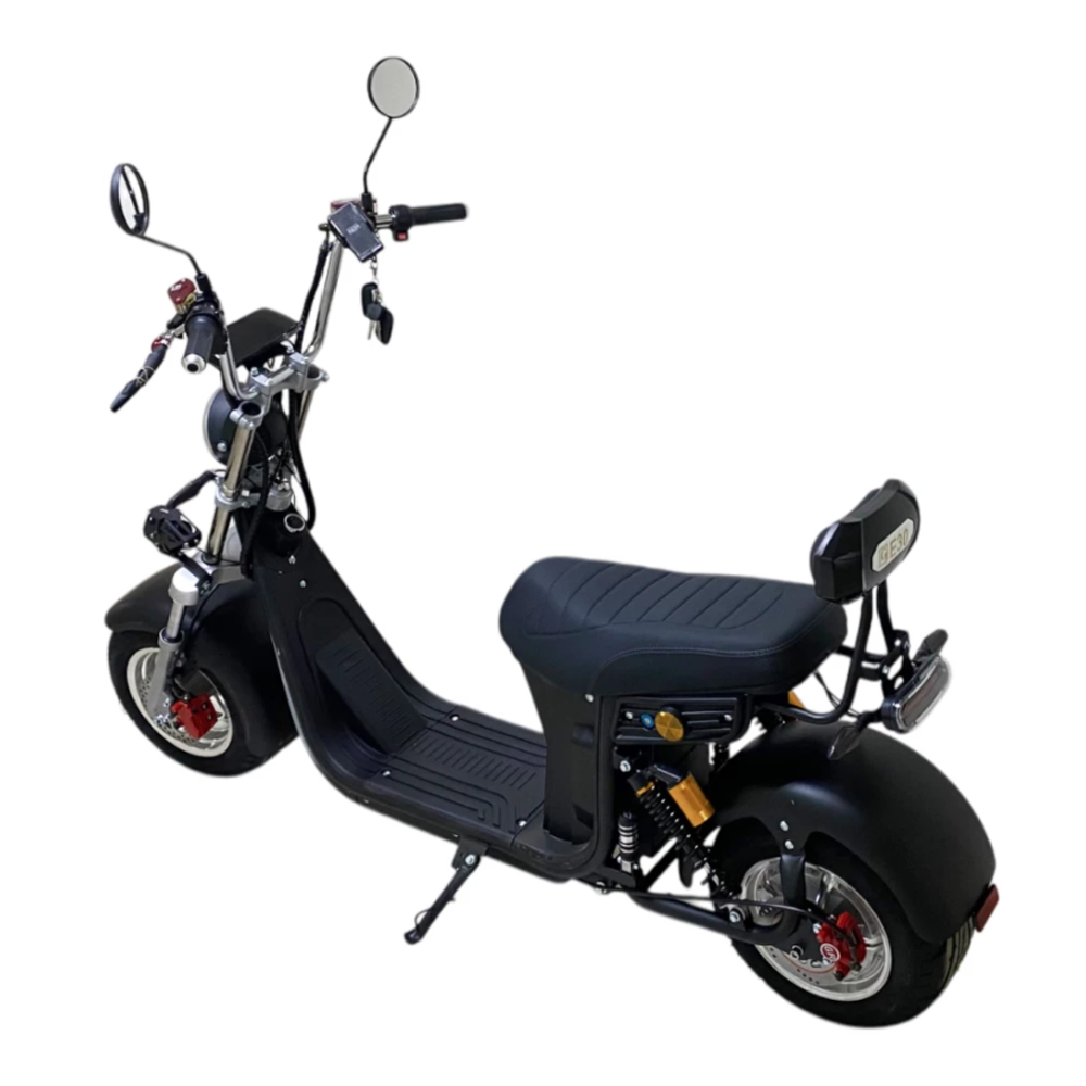 Электроскутер Citycoco GT E30 черный матовый