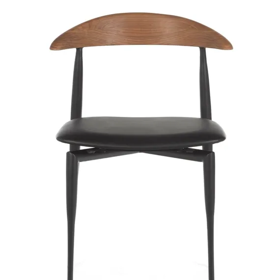 Стул Tor, черный, спинка из массива ореха