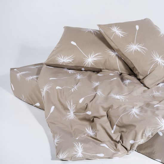 Простыня на резинке  Fiori 3,  140x200х30 , ранфорс  DOMTEKC