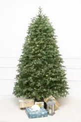 Искусственная елка Русская 270 см., 1920 теплых белых микро LED ламп, 100% литая хвоя, ЕлкиТорг (268270)