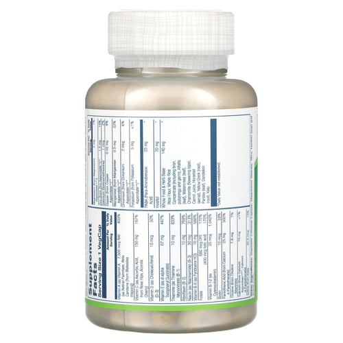 Solaray, высокоэнергетические мультивитамины для приёма один раз в день, без железа, 90 растительных капсул