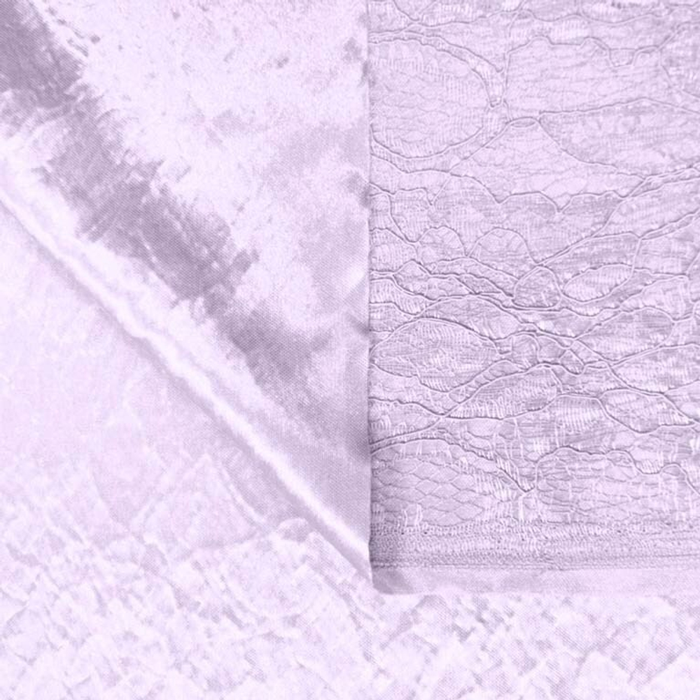 Ткань Кружево корд на трикотажной основе, 240 гр/м2, 150 см, светло-сиреневый
