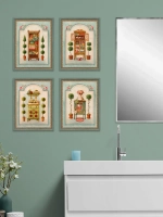 Картины на стену интерьерные 21*27 см 4 шт.