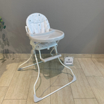 Стульчик для кормления 152 Звездное сияние, белый-серый