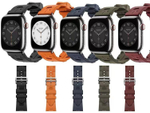 Силиконовый ремешок в стиле Hermes для Apple Watch 42-44-45-49