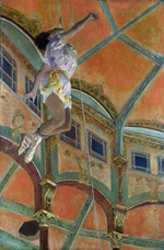 Мисс Ла Ла в цирке Фернандо, Дега, картина для интерьера (репродукция) Настене.рф