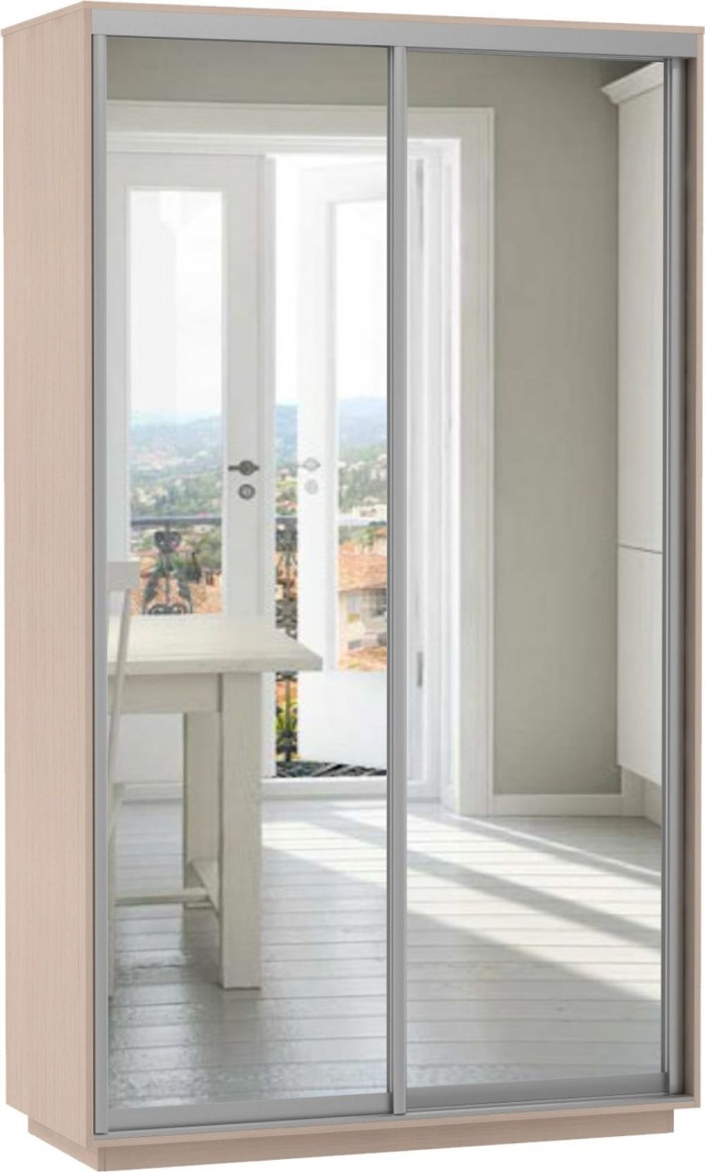 Шкаф-купе "Экспресс Экспенс Хит" (дуб молочный) 2200х1200х600, МК Е1, г. Белореченск