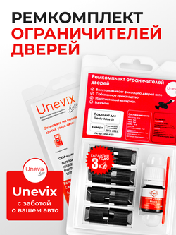 Ремкомплект ограничителей дверей Geely Atlas (I) NL-3 (4 двери, тип 206) 2016-2023