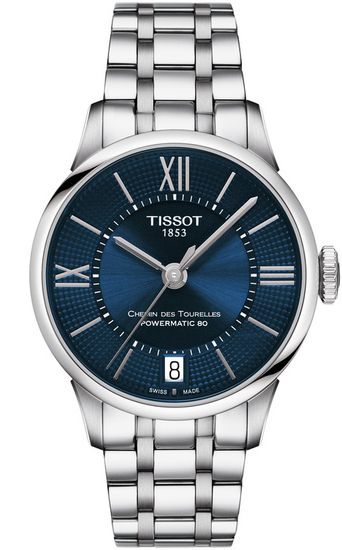 Женские часы Tissot T099.207.11.048.00 Chemin des Tourelles Powermatic 80 Lady