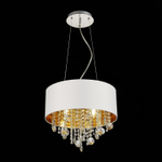 SL1350.503.04 Светильник подвесной ST-Luce Хром/Белый, Золотистый, Прозрачный E14 4*40W LACCHIA