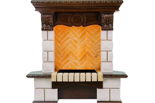 Портал Dimplex Pierre Luxe - Темный дуб / Шампань (Высота 975мм)