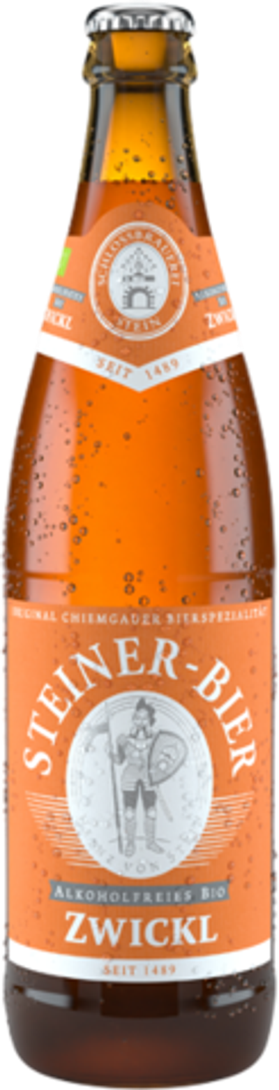 Пиво Штайнер Безалкогольное Био Цвикль / Steiner Alkoholfreies Bio Zwickl 0.5 - стекло