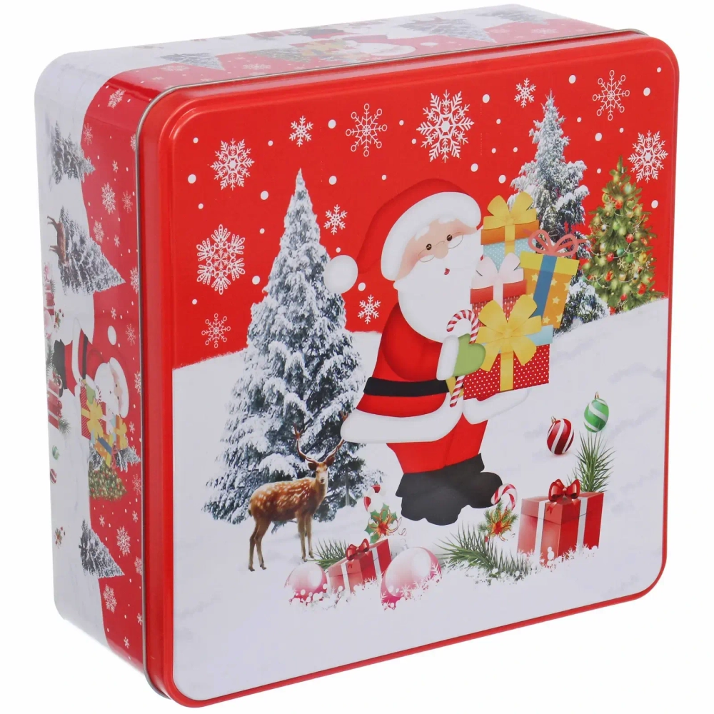 Банка жестяная «Настроение праздника» 2500мл, 19,5*19,5*8см