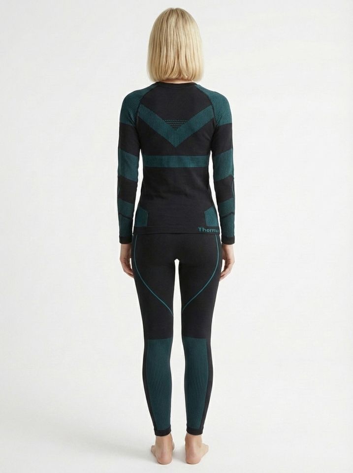 Термобелье Thermo Flex женское (черно-бизюзовый)