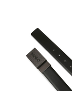 двусторонний кожаный ремень guan_gb35_pp HUGO - черный(50474247)