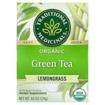 Traditional Medicinals, органический зеленый чай, лемонграсс, 16 чайных пакетиков, 24 г (0,85 унции)