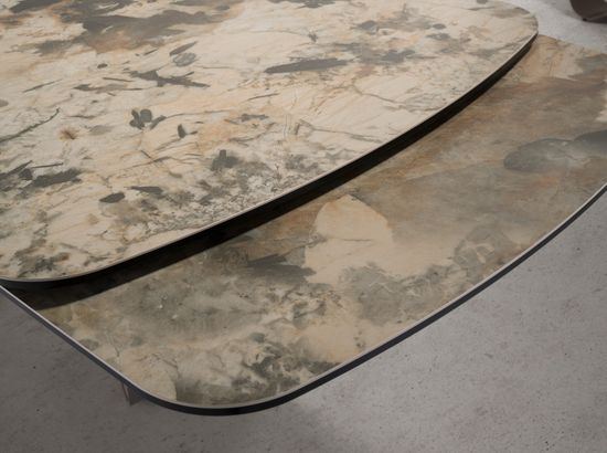 Раздвижной обеденный стол со столешницей из мраморной керамики 1152 Испания 200Х100