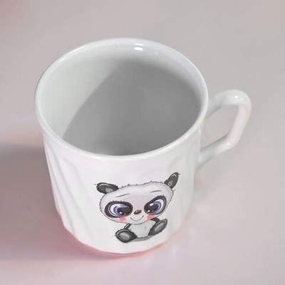 Кружка 250мл Панда, форма Волна