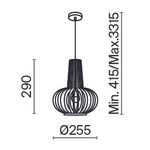 Подвесной светильник Maytoni MOD193PL-01W