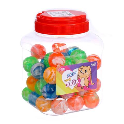 Мяч каучук «Жду твой лайк» 3 см 5751078