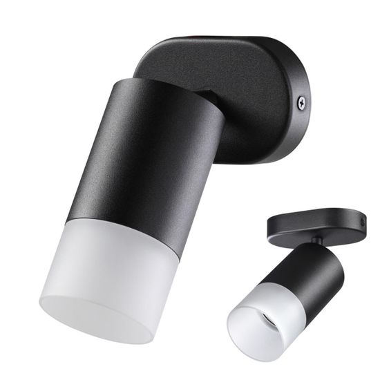 370735 OVER NT21 421 черный Светильник накладной IP20 GU10 9W 235V FLAX