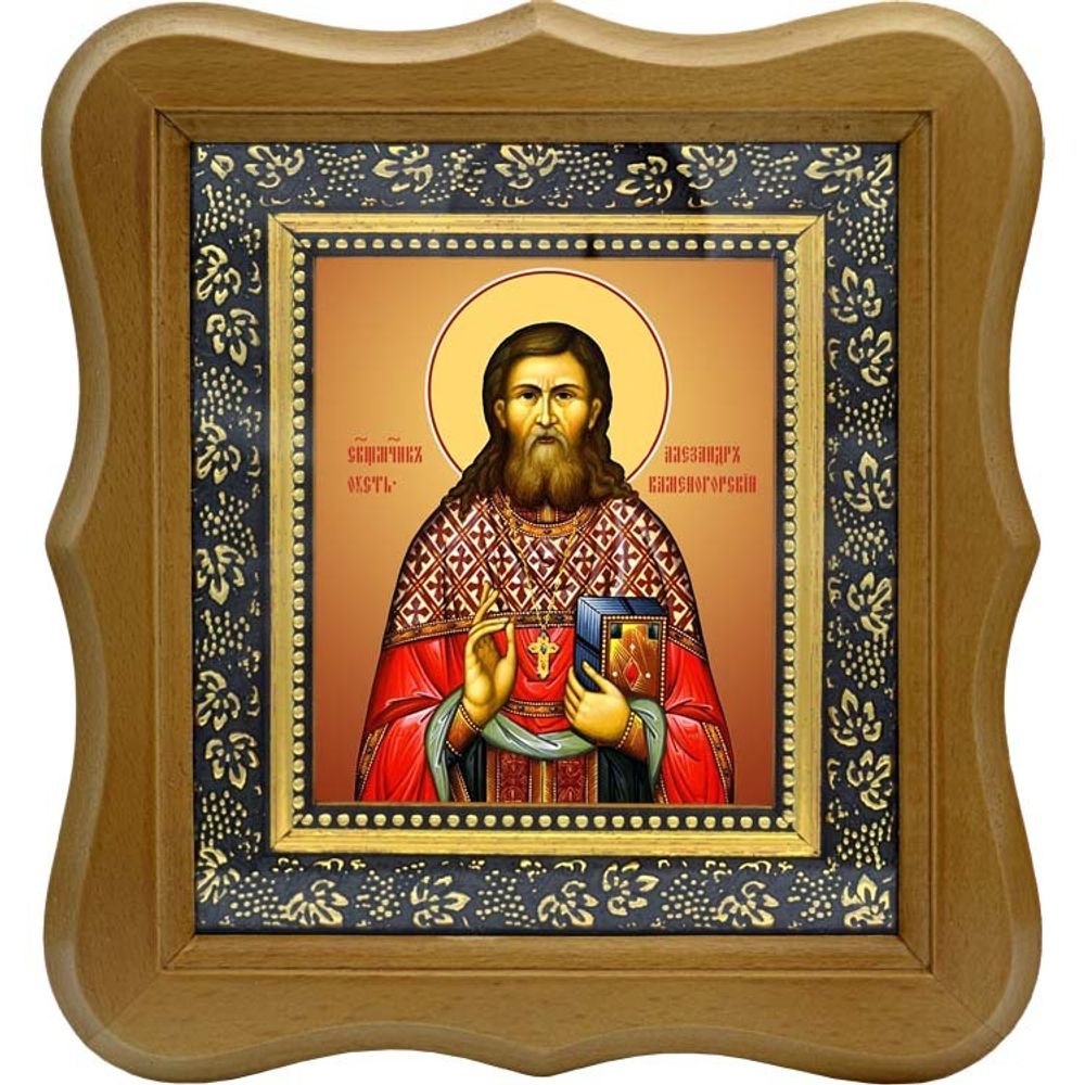 Александр (Дагаев) Усть-Каменогорский пресвитер священномученик. Икона на холсте.