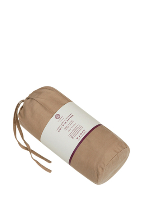 Простыня на резинке 160x200x30 Luxberry Soft Silk Sateen бежевая