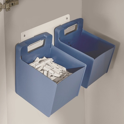 Hailo Комплект из контейнеров и настенного крепления HAILO для прищепок и мелочей, синий