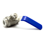 Кран шаровый из нержавеющей стали AISI 304, резьба 1/2" (мама/мама)