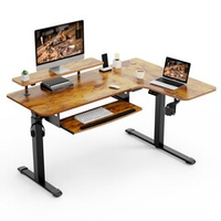 Стол для компьютера угловой (правый) c электрической регулировкой по высоте EUREKA ERK-L60R-RB (ERK-L60R-RB)