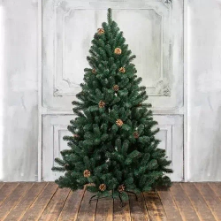Искусственная елка Лапландия с шишками 300 см., мягкая хвоя, ЕлкиТорг (12300)