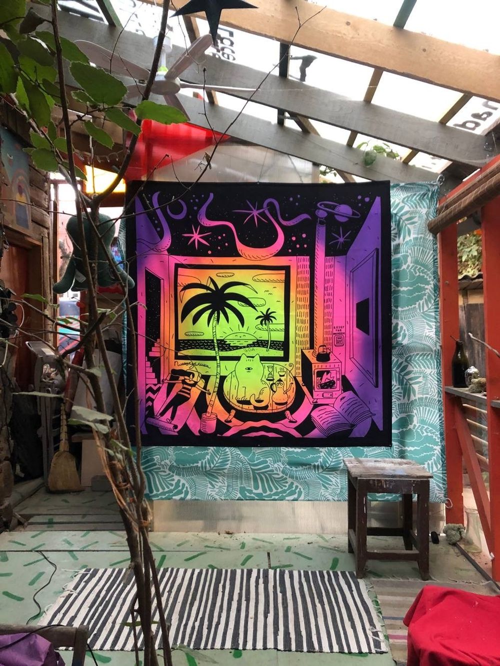 Полотно Plushedelica «Зима» / Рассвет