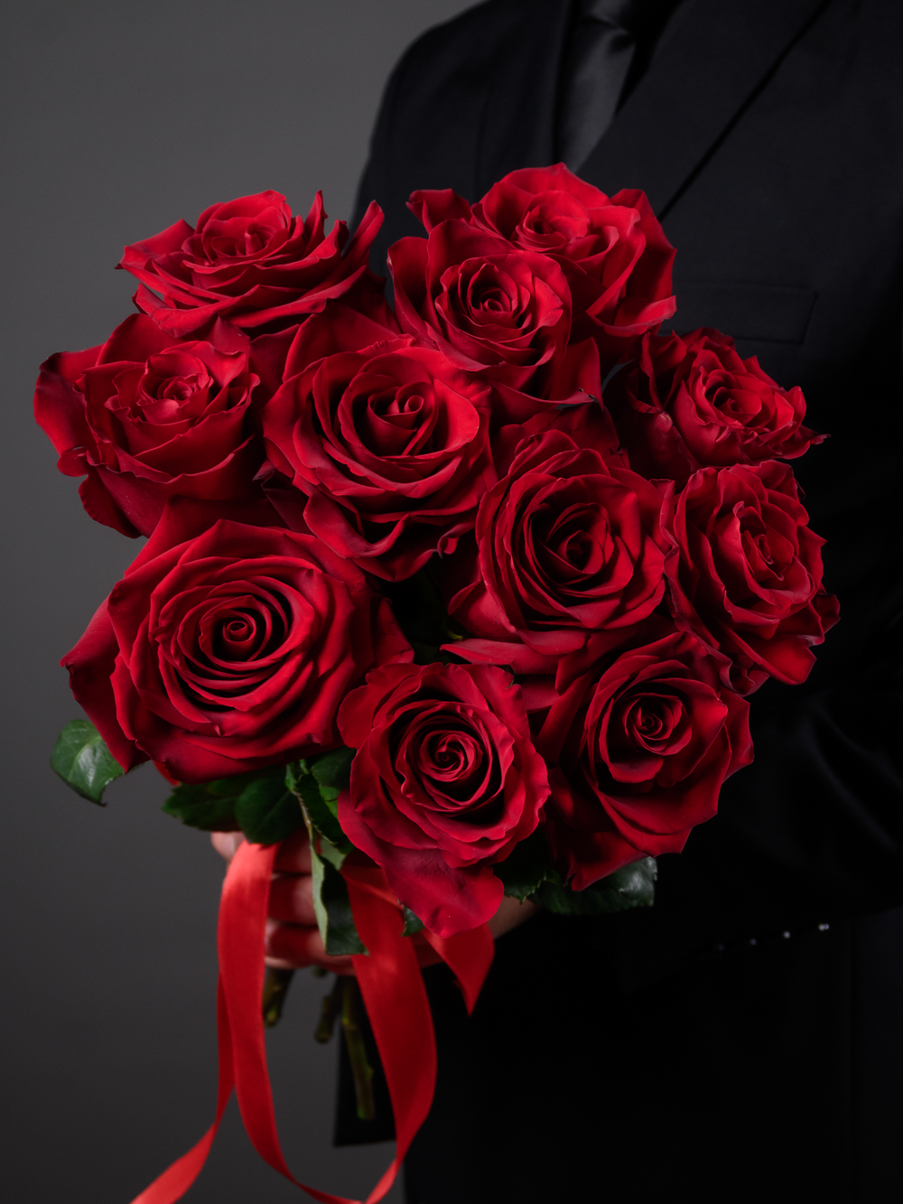 Монобукет красный