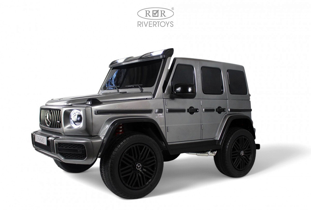 Детский электромобиль RiverToys Mercedes Benz G63 Y777YY GREY-GLANEC/серый глянец