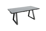 Стол Аврора Монако NEW, Керамогранит, Черный матовый муар/Bayona grey/