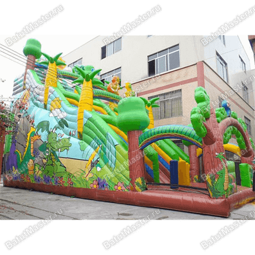 Надувной батут "Веселые джунгли"