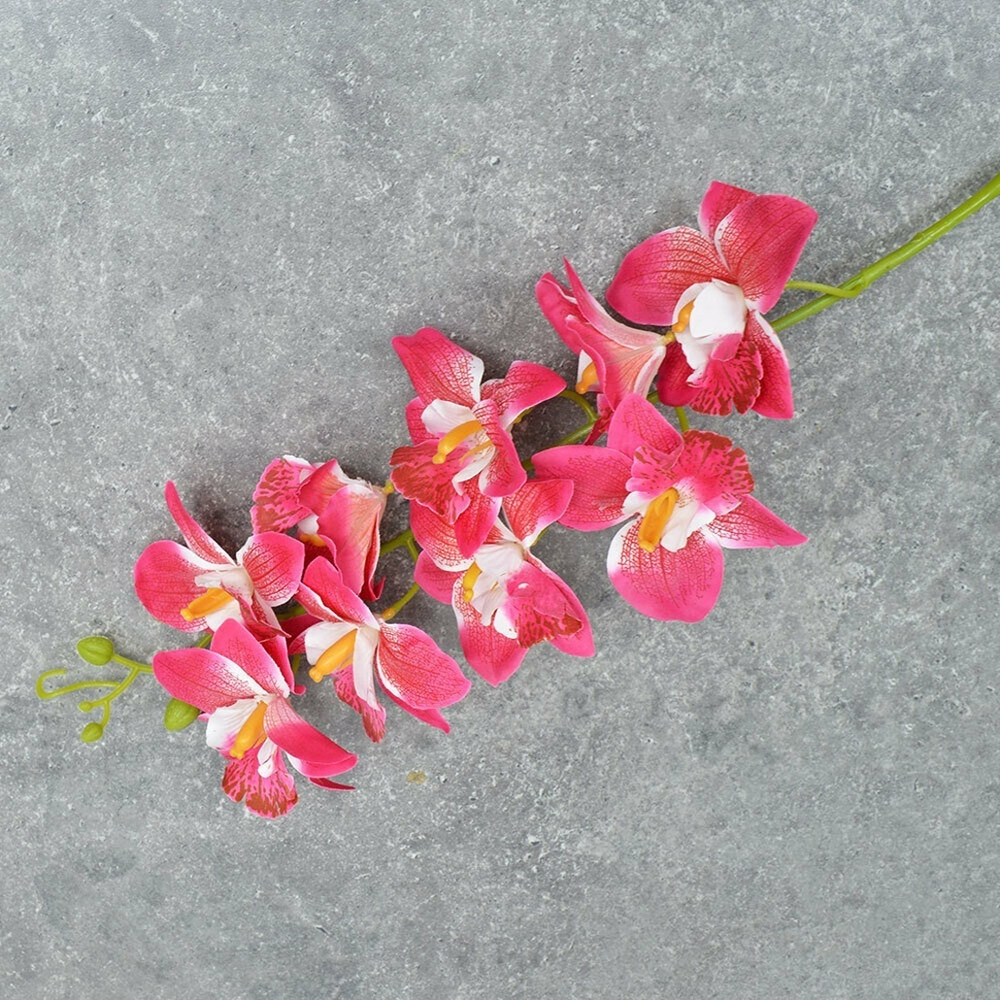 Цветы искусственные "Орхидеи", цвет малиновый