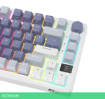 Клавиатура Royal Kludge RKM75 Silver Switch/Ocean Blue