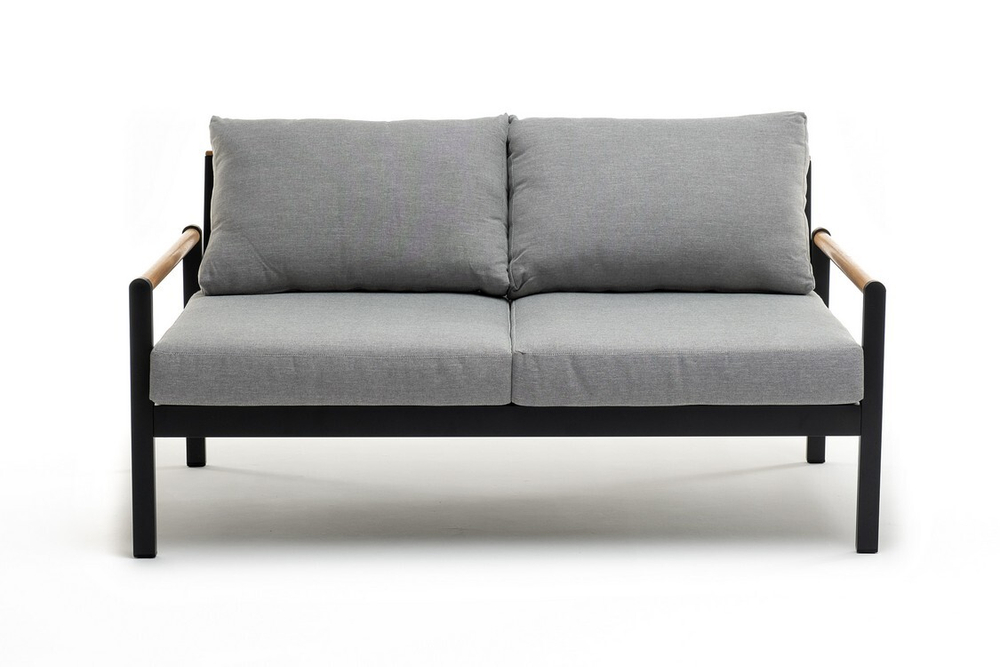 Диван из алюминия MAYA 2-х местный темный графит